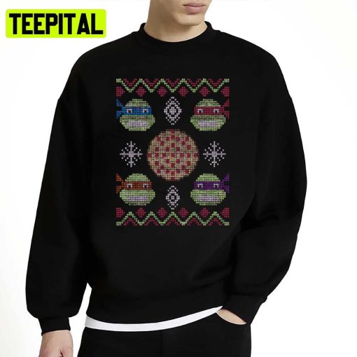 Christmas Pizza For Ninja Turtle Unisex Sweatshirt