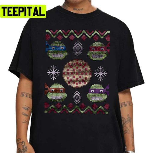 Christmas Pizza For Ninja Turtle Unisex Sweatshirt