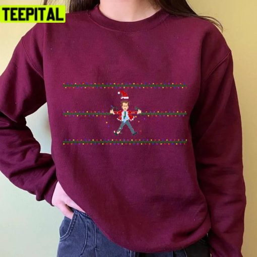 Clark Christmas In Pixel Art Unisex Sweatshirt