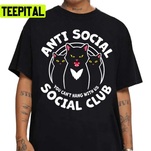 Cool Cats Anti Social Unisex Sweatshirt