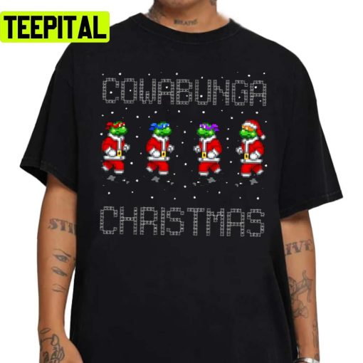 Cowabunga Christmas Ninja Turtle Unisex Sweatshirt