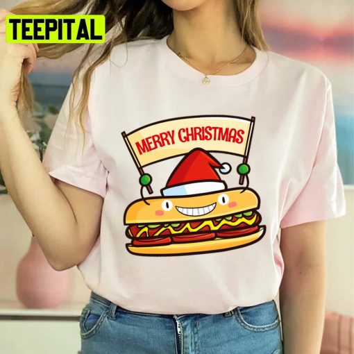 Cute Christmas Hot Dog Unisex Sweatshirt