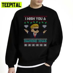 Diamond Hands Donald Trump Xmas Unisex Sweatshirt