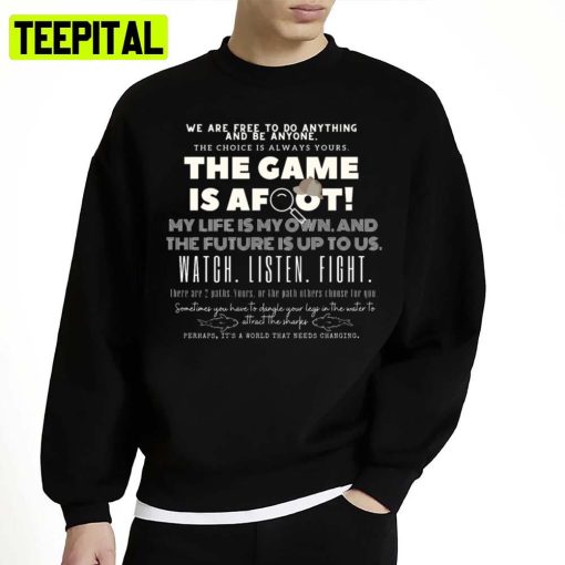 Enola Holmes Quotes From Enola Holmes Netflix Movie Unisex Sweatshirt