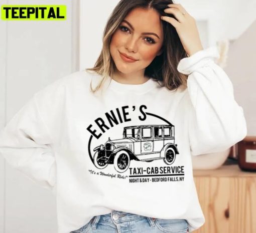 Ernie’s Taxi Cab Service Holiday Sweatshirt