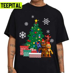 Five Nights At Freddys Around The Xmas Tree Holiday Sweatshirt