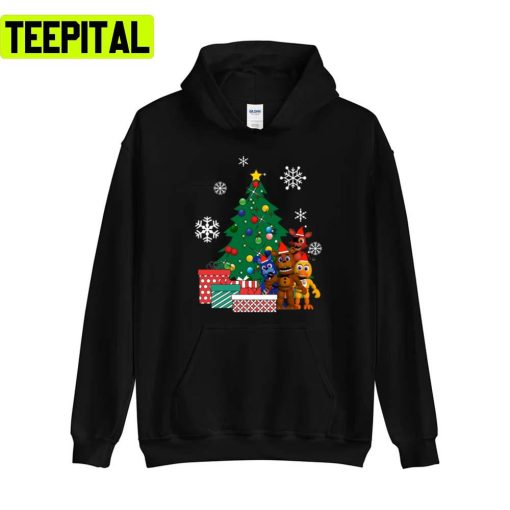 Five Nights At Freddys Around The Xmas Tree Holiday Sweatshirt