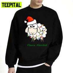 Fleece Navidad Fun Pun Christmasholiday Sheep Unisex Sweatshirt