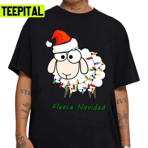 Fleece Navidad Fun Pun Christmasholiday Sheep Unisex Sweatshirt