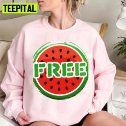 Free Palestine Watermelon Unisex Sweatshirt