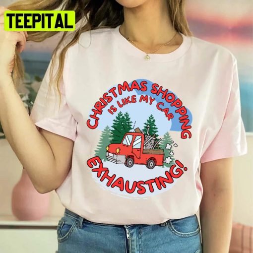 Funny Holiday Christmas Shopping Firefighter Unisex Sweatshirt