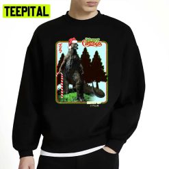 Godzilla Christmas Candy Cane Unisex Sweatshirt