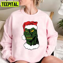 Godzilla Christmas Face Hohoho Unisex Sweatshirt