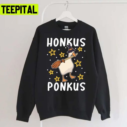 Honkus Ponkus Goose Meme Xmas Halloween Holiday Sweatshirt