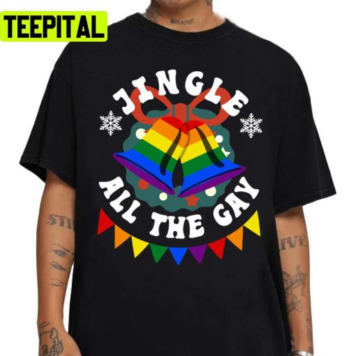 Jingle All The Gay Christmas Lgbt Unisex Sweatshirt