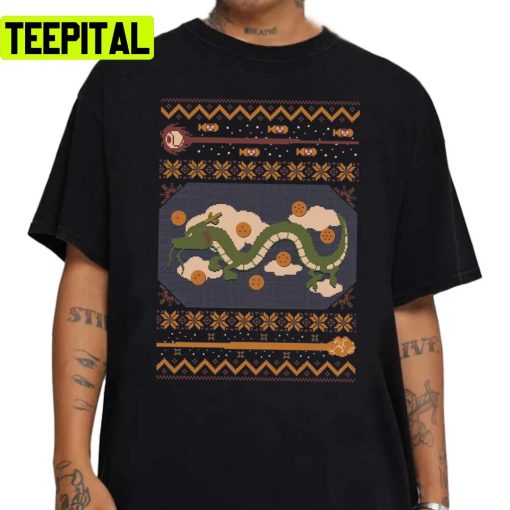 Kamehameha Christmas Pattern Unisex Sweatshirt