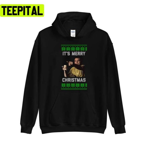 Leonardo Pointing Xmas Holiday Sweatshirt