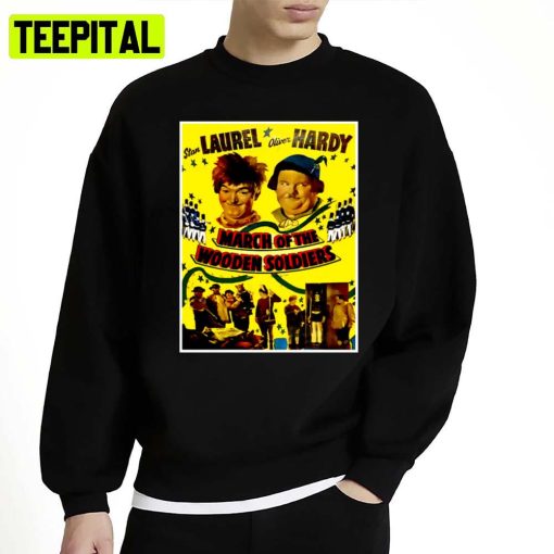 March Of The Wooden Soldiers Vintage Laurel And Hardy Movie Poster Unisex Sweatshirt