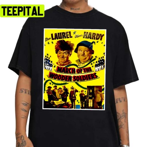 March Of The Wooden Soldiers Vintage Laurel And Hardy Movie Poster Unisex Sweatshirt