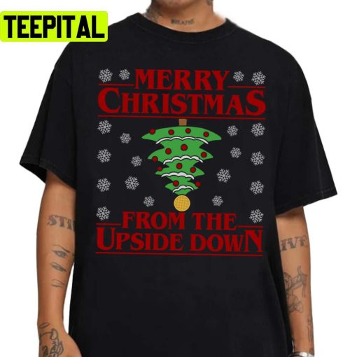 Merry Christmas From The Upside Down Unisex Sweatshirt