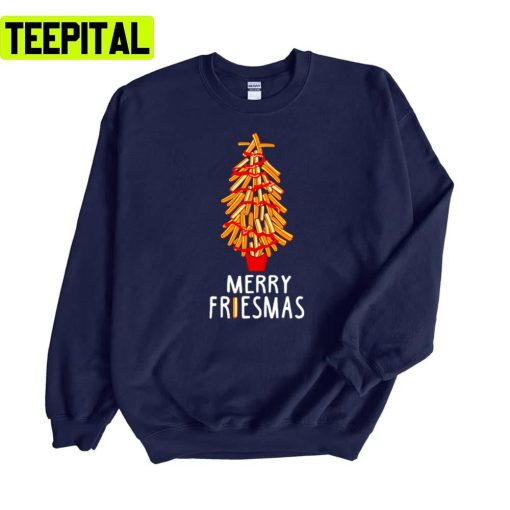 Merry Friesmas Fries Lover Gift Unisex Sweatshirt