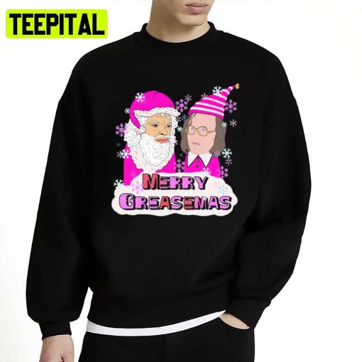 Merry Greasemas In Pink Christmas Unisex Sweatshirt