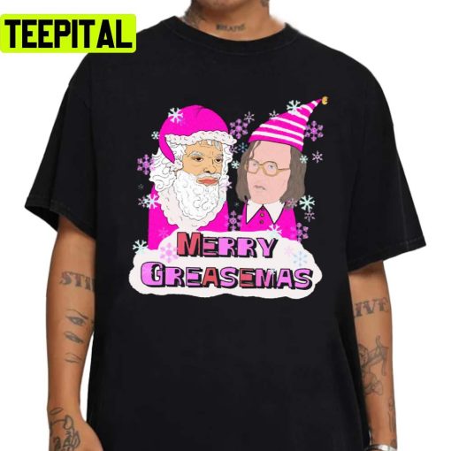 Merry Greasemas In Pink Christmas Unisex Sweatshirt