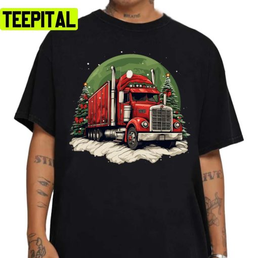 Merry Trucking Christmas Unisex Sweatshirt