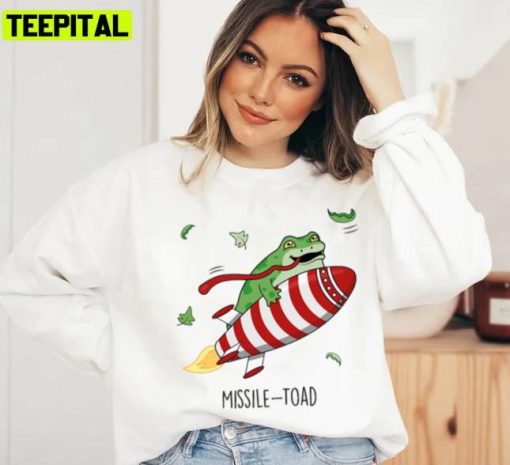 Missile Toad Cute Christmas Toad Pun Unisex Sweatshirt