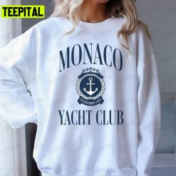 Monaco Yacht Club Vintage Retro Style Sailing Beach Pullover Travel Sailing Enthusiast Unisex T-Shirt