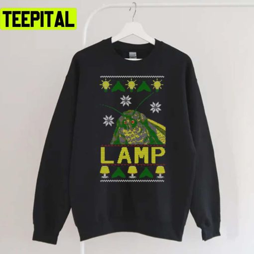 Moth Lamp Meme Xmas Holiday Sweatshirt