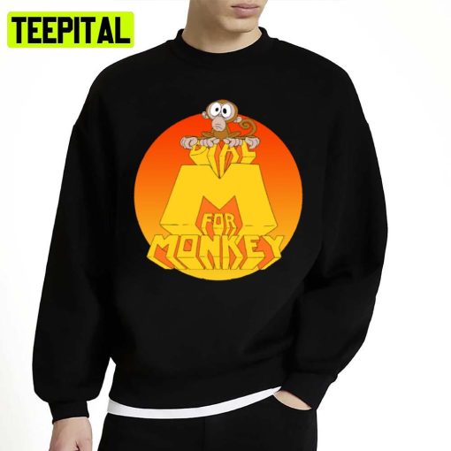 Orange Logo Dial M For Monkey Unisex Sweatshirt