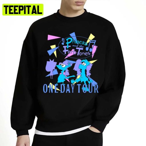 Phineas And The Ferb Tones One Day Tour Unisex Sweatshirt