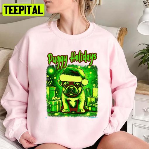 Pug Happy Holidays 37 Alternative Puggy Holidays Unisex Sweatshirt