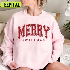 Red Jersy Logo Merry Swiftmas Unisex Sweatshirt