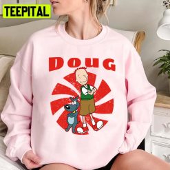 Retro Doug Red Cartoon Art Unisex Sweatshirt