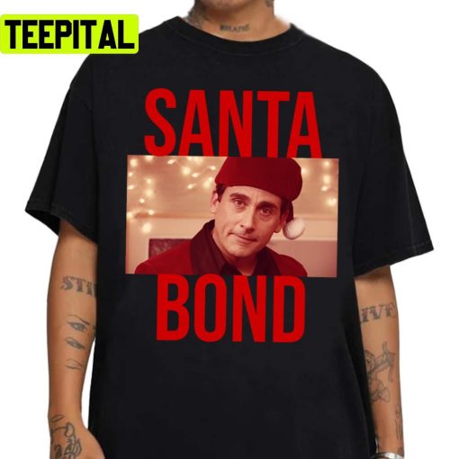 Santa Bond Christmas Michael Scott The Office Unisex Sweatshirt