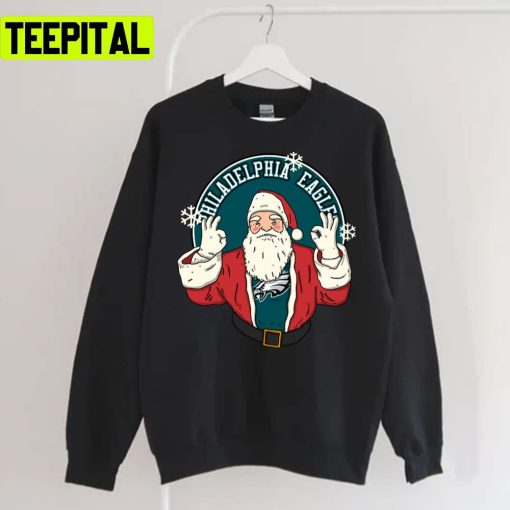 Santa Claus Loves Philadelphia Eagles Sweatshirt