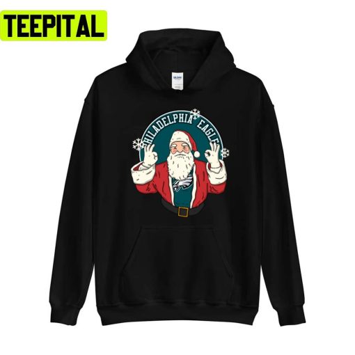 Santa Claus Loves Philadelphia Eagles Sweatshirt