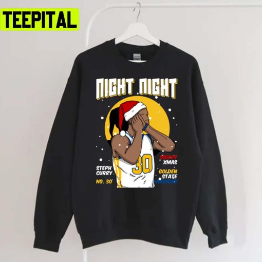 Santa Hat Steph Curry Christmas Night Sweatshirt