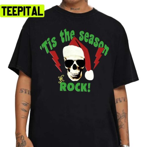 Skull Punk Tis The Season To Rock Unisex Sweatshirt