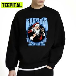 Smoking Santa Claus World Tour 1969 Vintage Woodstock Christmas Concert Unisex Sweatshirt