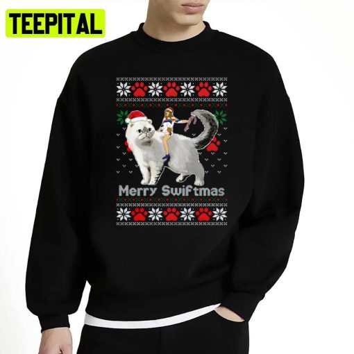 Taylor On Karma’s Back Merry Swiftmas Unisex Sweatshirt