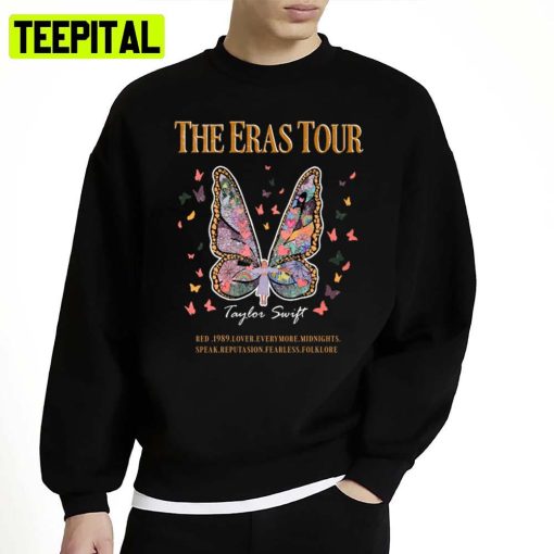 The Eras Tour 2023 For Fans Butterflies Unisex Sweatshirt