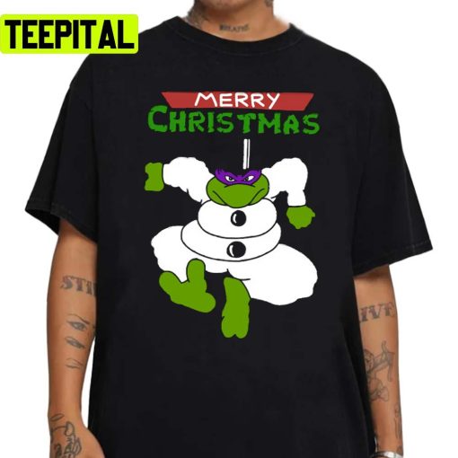 Tmnt Donatello Christmas Snowman Design Unisex Sweatshirt