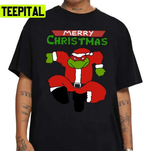 Tmnt Raphael Santa Claus Christmas Design Unisex Sweatshirt