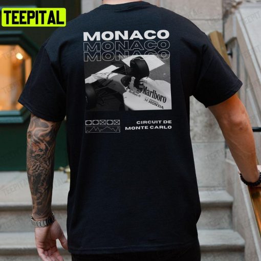 Vintage Monaco F1 Formula 1 Ayrton Senna Mclaren Marlboro Unisex T-Shirt