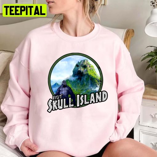 Visit Skull Island Alt Print Unisex Sweatshirt