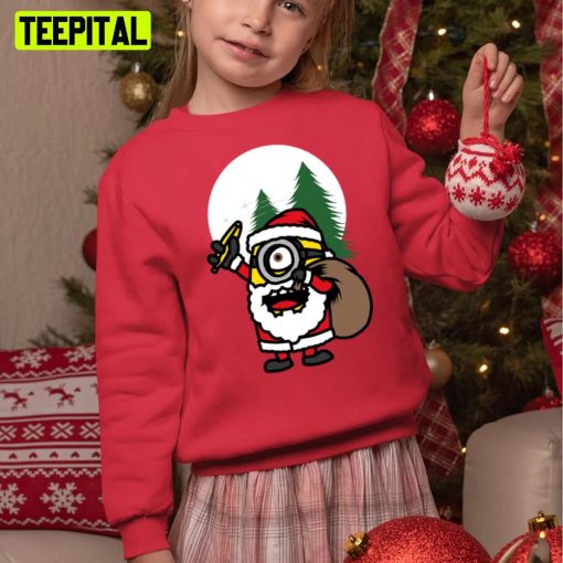 Xmas Santa Minions Holiday Sweatshirt