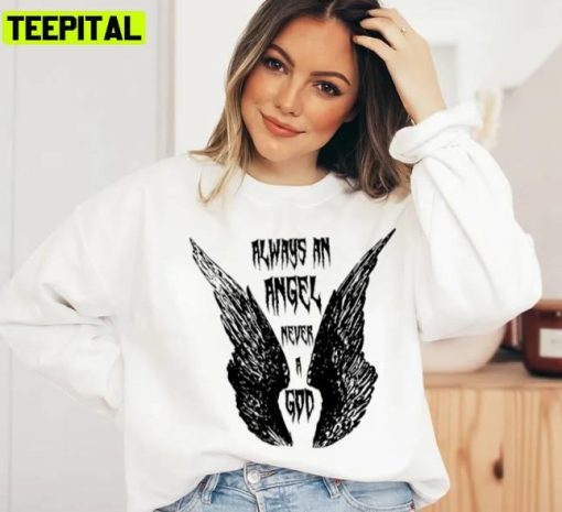 Always An Angel Never A God Phoebe Bridgers Bite The Hand Unisex Sweatshirt